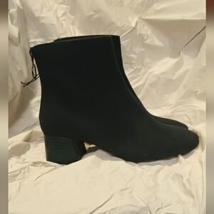 Forest Green Ankle Booties (New)
